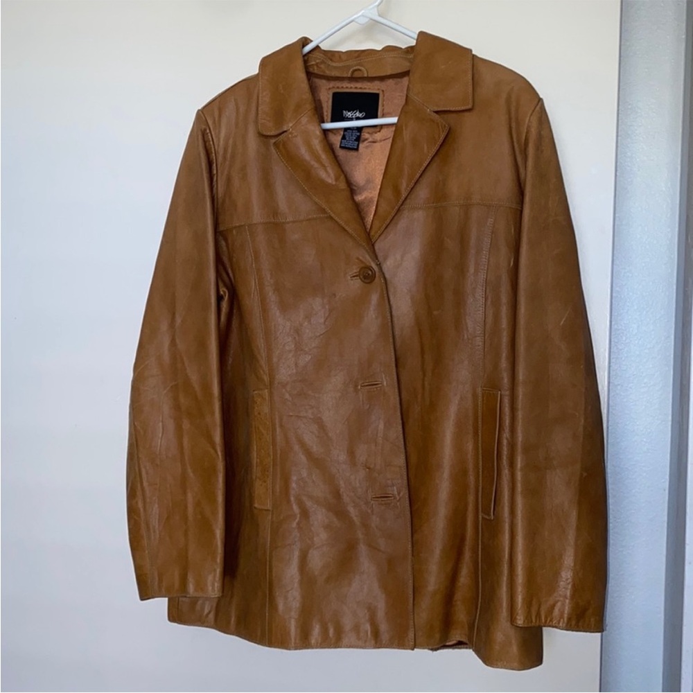 Leather coat